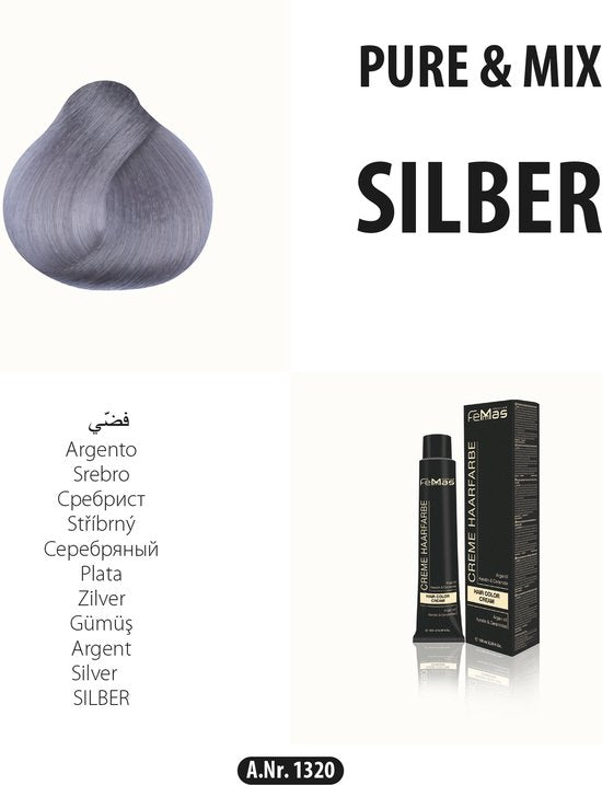 Femmas (Zilver) - Haarverf - Pure & Mix - 100ml