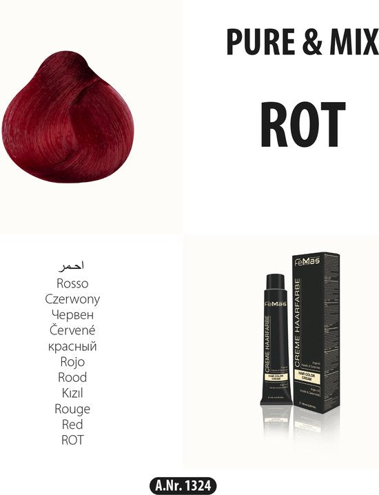 Femmas (Rood) - Haarverf - Puur & Mix - 100ml
