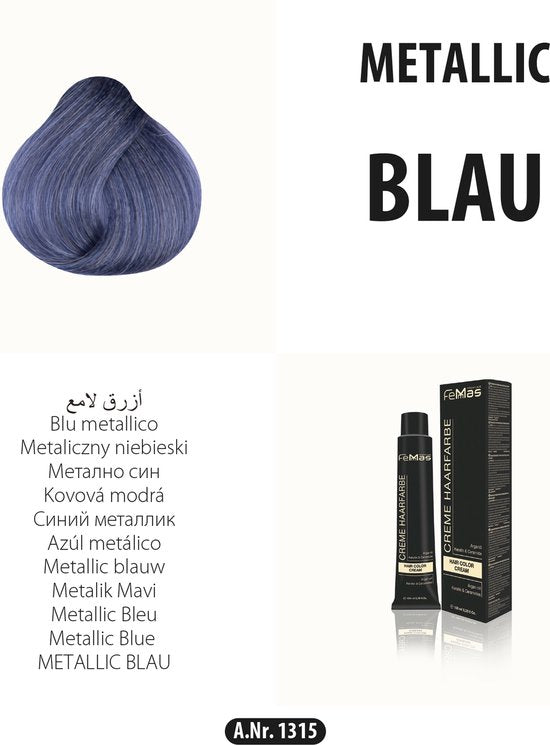 Femmas (Blauw) - Haarverf - Metallic - 100ml