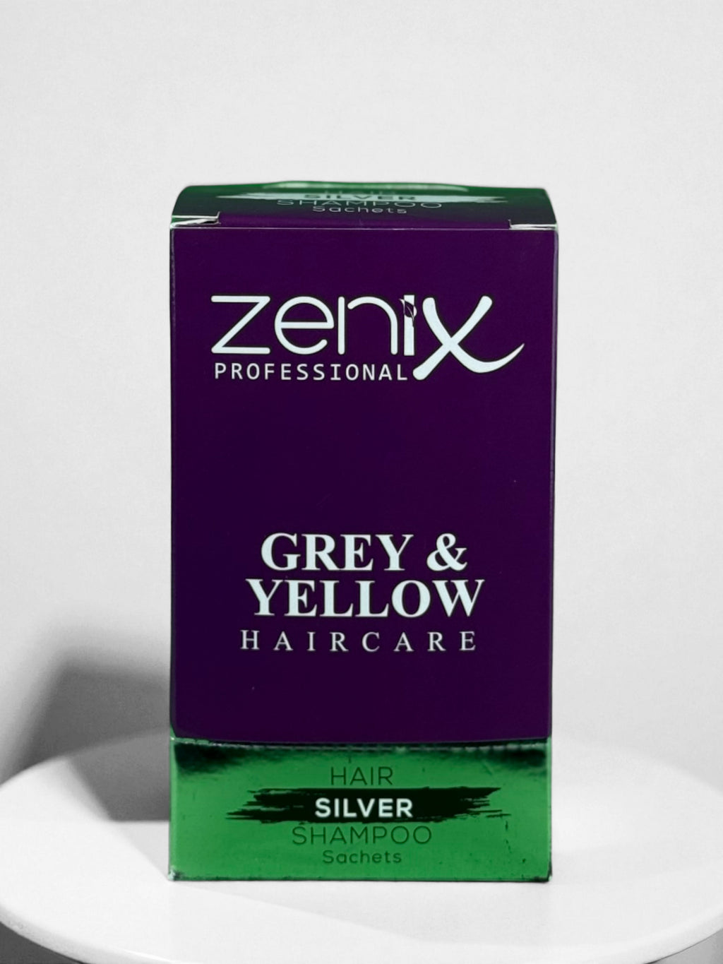 ZENIX Grey & Yellow Haircare Hair Silver Shampoo Sachets