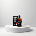 cosmetigo.be Morfose Ossion baardverzorgingsbalsem in amberkleurige fles met kurken dop. Verzacht en conditioneert baardharen.
