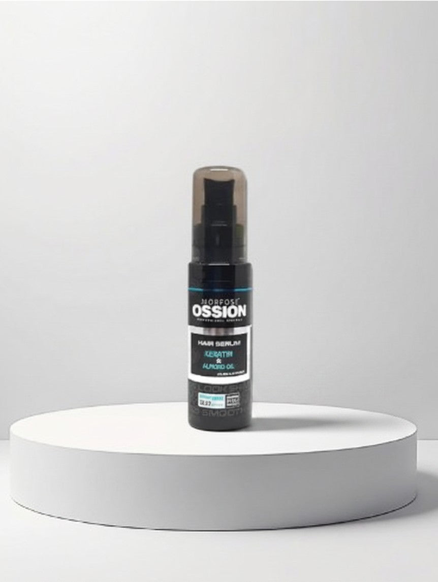 cosmetigo.be Morfose Ossion haarserum met keratine en amandelolie voor glanzend en zijdezacht haar.