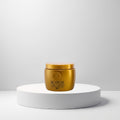 cosmetigo.be Botox Gold Intense Haarmasker 750ml pot met gouden glans, voor intensieve voeding en herstel van beschadigd haar.
