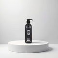 Gummy Professional After Shave Cream & Cologne Black in a black pump bottle, designed for men's post-shave care.