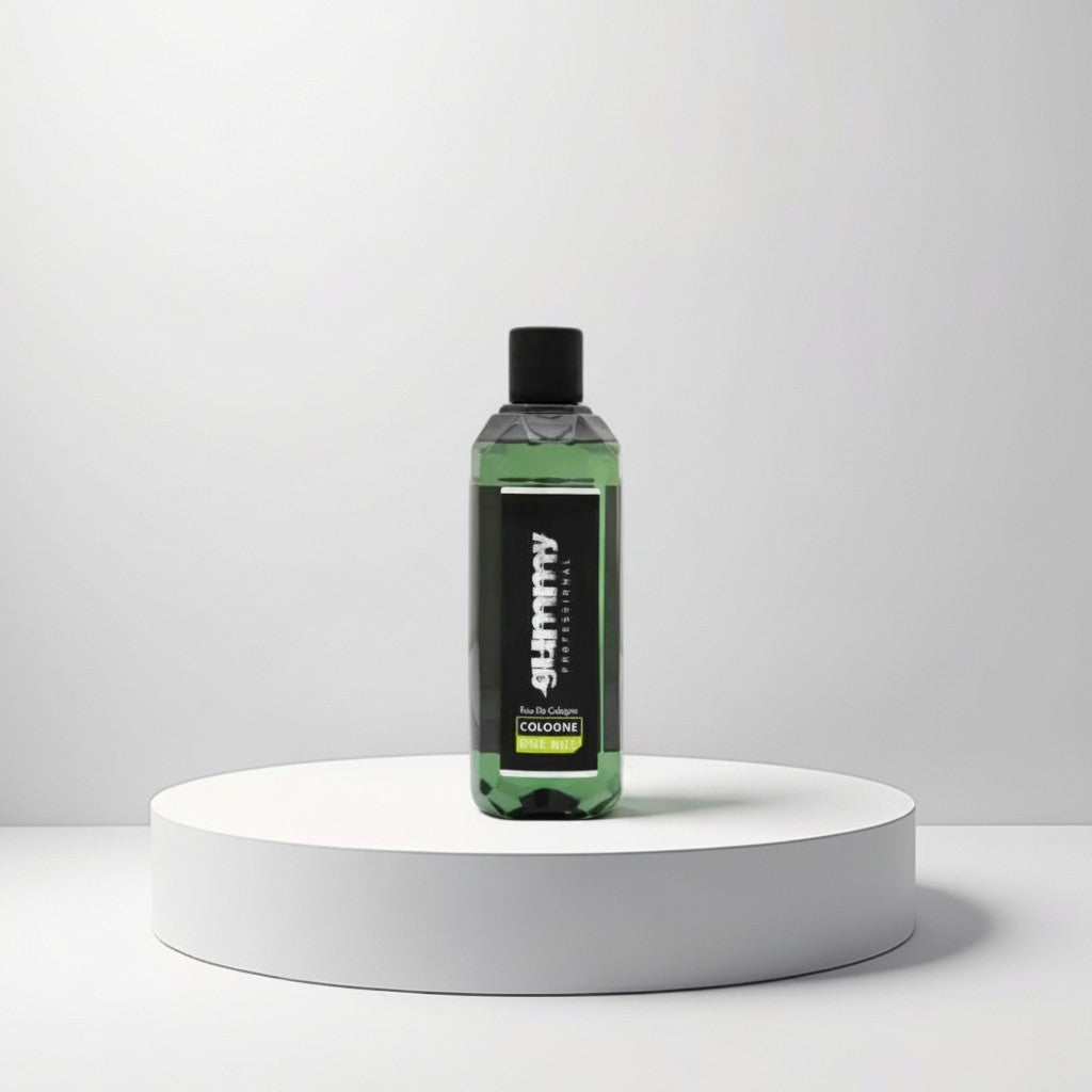 Gummy Professional Eau De Cologne One Mile in a green bottle with a black label, perfect for daily use.