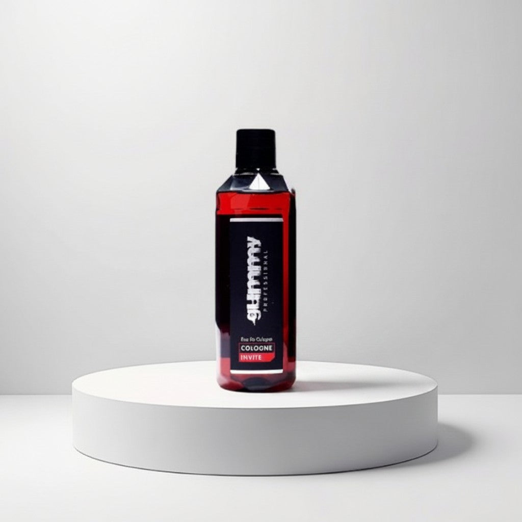cosmetigo.be Gummy Professional Eau De Cologne Invite in rode fles, 250ml, voor mannen, verfrissend na het scheren.
