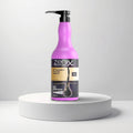 Cosmetigo.be Zenix Professional Pre-Treatment Purifying Shampoo in a large purple bottle with a black pump, for deep cleansing and removing residues.