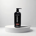 Cosmetigo.be SHIMMY Professional Hair Expert Shampoo in a black pump bottle, formulated to prevent hair loss for all hair types.