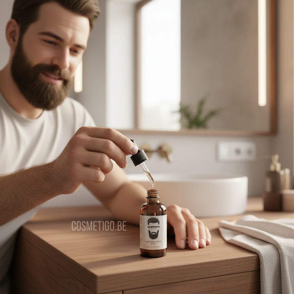 cosmetigo.be Gummy Professional Baard & Snor Serum met pipet, versterkt en verzorgt de baard.