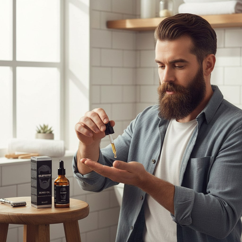 cosmetigo.be Gummy Professional Baardolie 50ml met pipet voor zachte, glanzende en gehydrateerde baard.