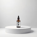 Cosmetigo.be Gummy Professional baard- en snor-serum in een bruine glazen fles met pipet. Versterkt en voedt de baard.