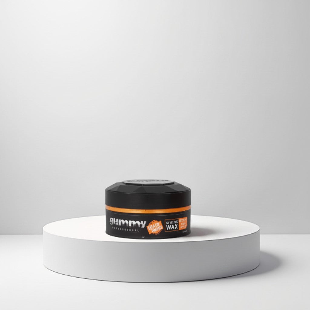 cosmetigo.be Gummy Professional Keratin Complex Styling Wax met Max Hold en Bright finish voor sterke fixatie en glans.