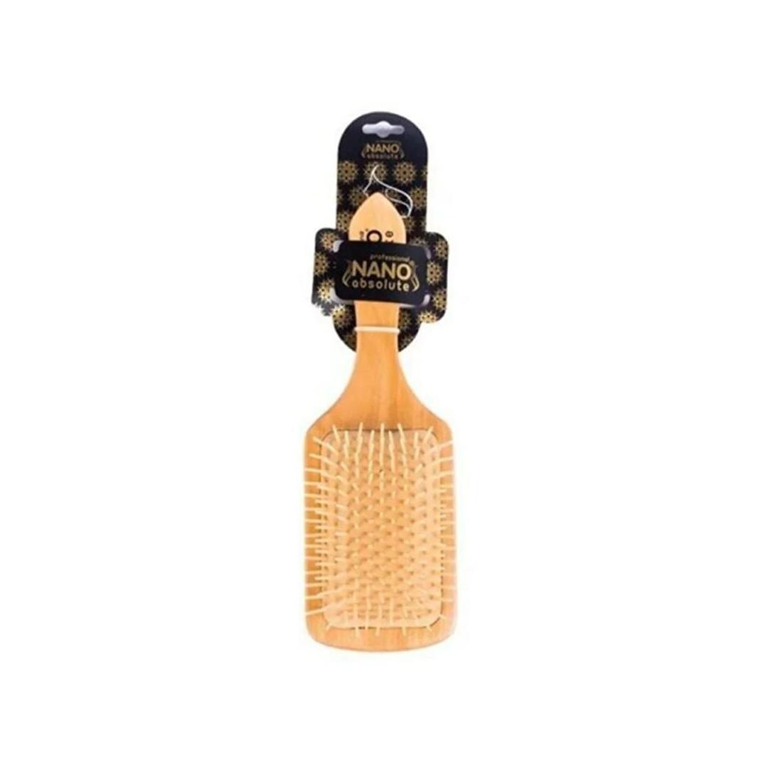 Nano Absolute Professionele Houten Haarborstel (Paddle Brush)