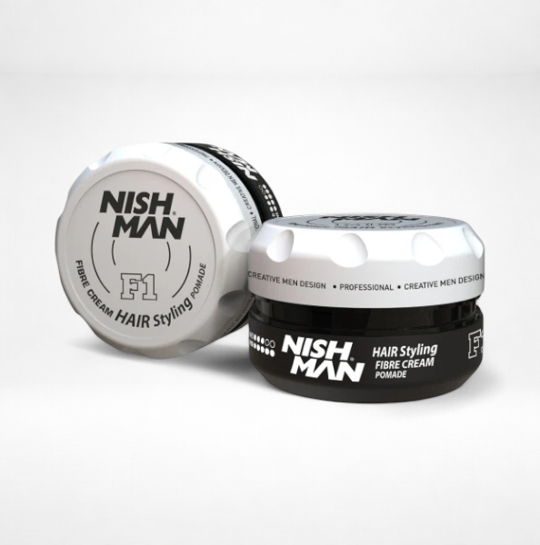 Nish Man F1 Fibre Cream Pomade Haar Styling (200ml)