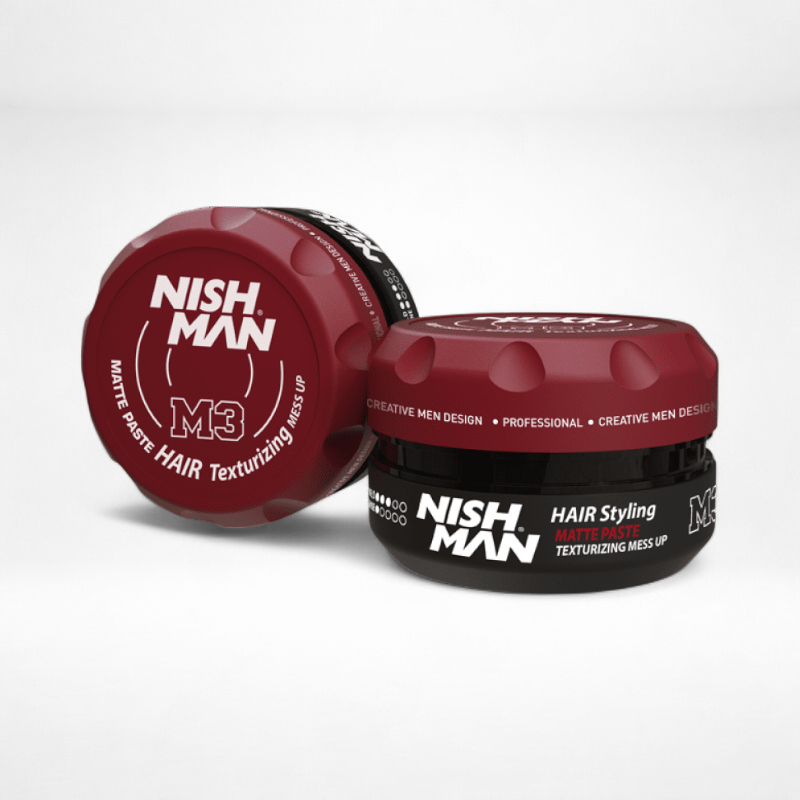 Nish Man Hair Styling Matte Paste Texturizing Mess Up (M3)