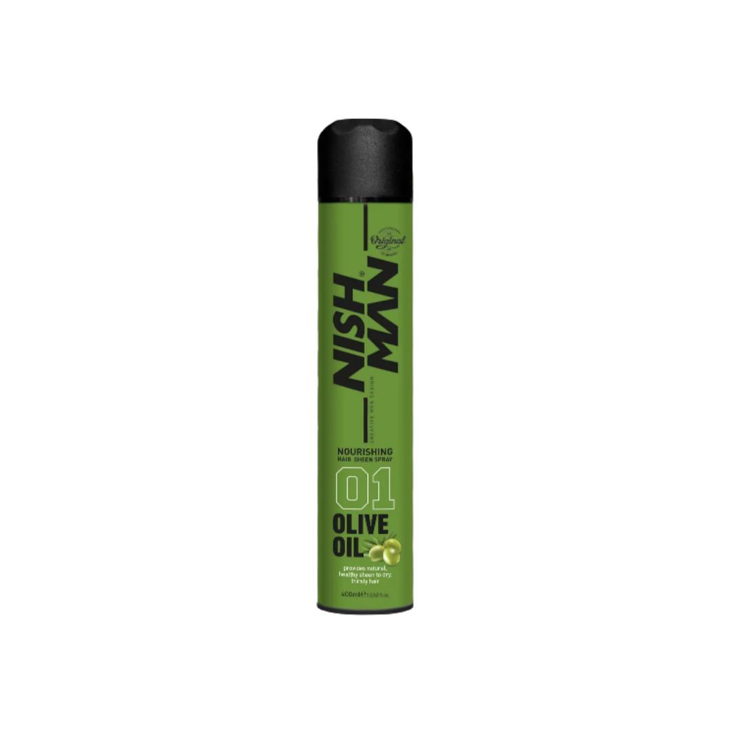 NISH MAN Voedende Haarspray Olijfolie (400ml)