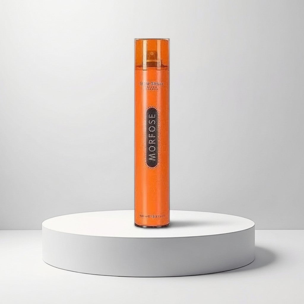 Cosmetigo.be Morfose Ultra Strong professional hairspray in an orange can, 400ml.