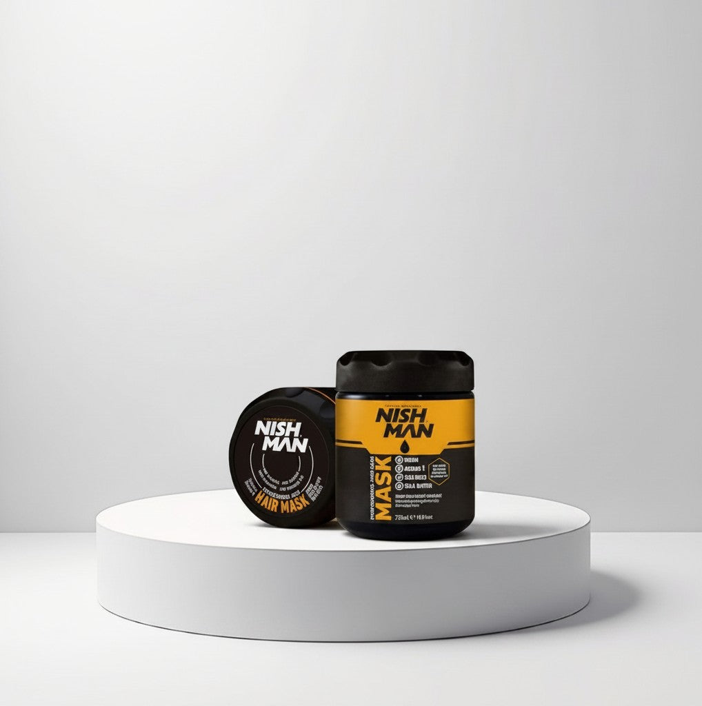 cosmetigo.be Nish Man Professioneel Haarmasker 750ml, diep herstel met arganolie, vitamine E, Inca Inchi en shea boter.