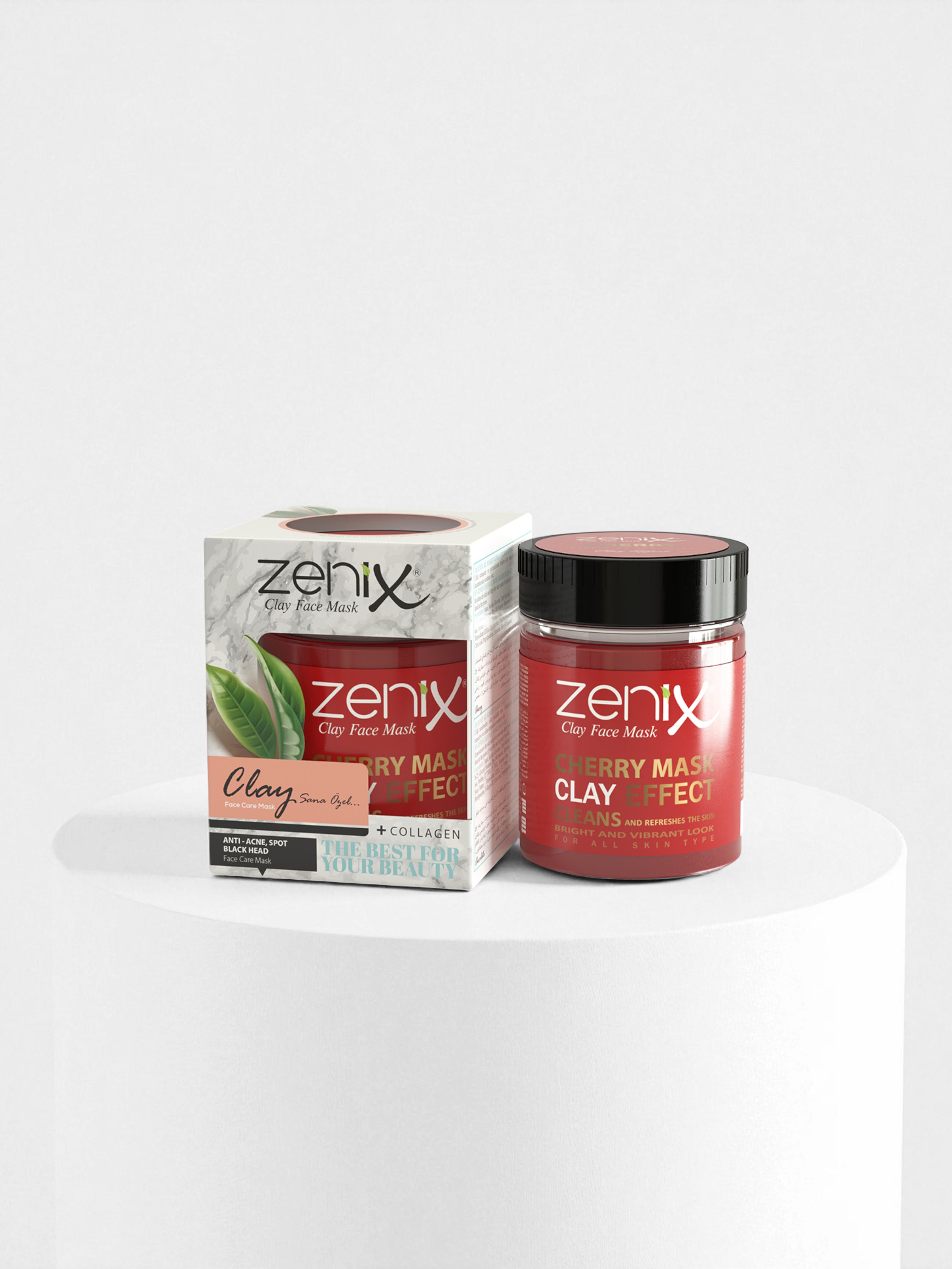 ZENIX Tonerde-Gesichtsmaske Kirsche
